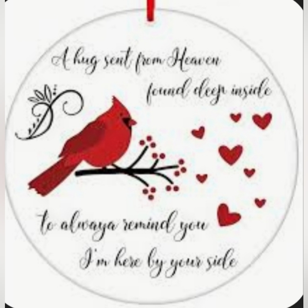 “Christmas with You in Heaven” Acrylic Ornament BRAND NEW